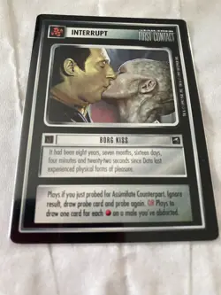 Star Trek CCG 1E FC BORG KISS Rare Card NEVER PLAYED - Image 1