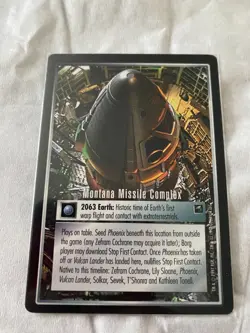 Star Trek CCG 1E FC MONTANA MISSILE COMPLEX Rare Card NEVER PLAYED - Image 1
