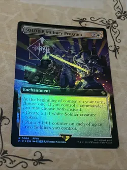 SOLDIER Military Program (Extended Art) - Foil Near Mint MTG Final Fantasy Card - Image 2