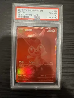 PSA 10 Victini 172/086 White Flare Scarlet & Violet Secret Rare Pokemon Card - Image 1