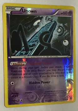 Unown 30/98 XY Anceint Origins Reverse Holo Common Pokemon Card Near Mint/ Mint - Image 2