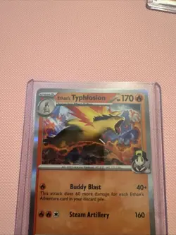 Pokemon Ethan's Typhlosion Holo Rare Card 034/182 Sv10: Destined Rivals, NM - Image 2