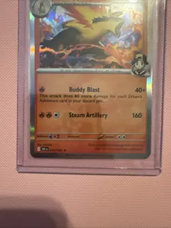 Pokemon Ethan's Typhlosion Holo Rare Card 034/182 Sv10: Destined Rivals, NM - Image 3