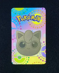 Pokemon TCG Card Korean 24K Gold Plating Metal Sticker Jigglypuff N21 - Image 1