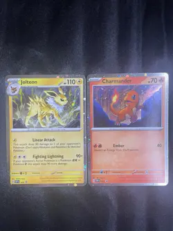 Pokemon Tcg 2 Card Cosmos Holo Lot Black Star Jolteon #169 Charmander #47 NM - Image 1
