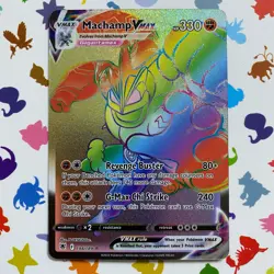 Machamp VMAX 194/189 Astral Radiance NM Pokemon Card Rainbow Secret Rare - Image 1