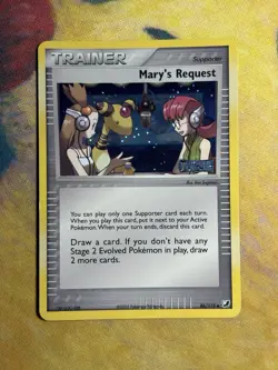 Mary's Request Reverse Holo Stamped 86/115 ex Unseen Forces 2005 Pokemon Card LP - Image 2