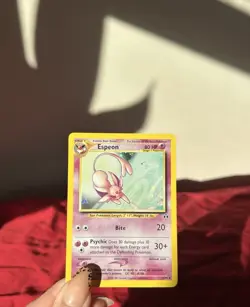 Pokemon Espeon Neo Discovery TCG 1/75 Holo Unlimited Rare Card - Image 4