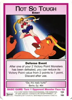 Sailor Moon CCG Premier Edition Not So Tough Event Trading Card - Image 1