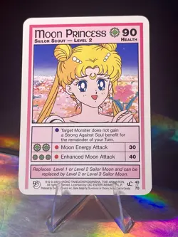 Moon Princess Level 2 UC Past & Future 40/70 2001 Sailor Moon CCG Card - Image 1