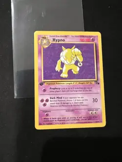 Pokemon Card - Hypno Fossil 23/62 1st Edition MP - Image 1