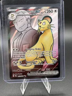 Pokemon Team Rockets Persian EX Destined Rivals Card 219/182 NM Condition - Image 1