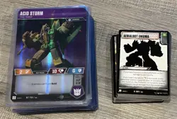 Transformers TCG Wave 2 Complete Set 46 Character & 81 Battle Cards Volcanicus - Image 1