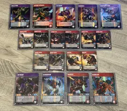 Transformers TCG Wave 2 Complete Set 46 Character & 81 Battle Cards Volcanicus - Image 2