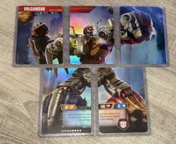 Transformers TCG Wave 2 Complete Set 46 Character & 81 Battle Cards Volcanicus - Image 5