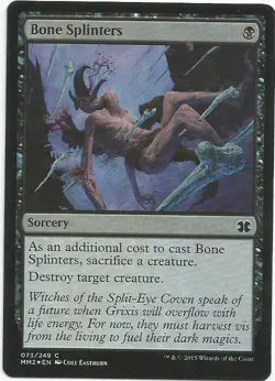 1x Foil - Bone Splinters - Magic the Gathering MTG Modern Masters 2015 - Image 1