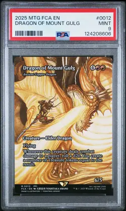 2025 MTG FINAL FANTASY: THROUGH THE AGES #0012 DRAGON OF MOUNT GULG PSA 9 - Image 1