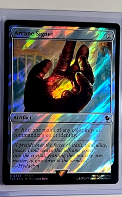 MTG Magic The Gathering FIC Final Fantasy Commander Surge Foil 335 Arcane Signet - Image 1