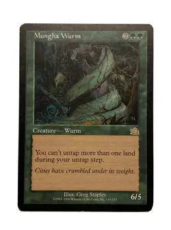 MUNGHA WURM PROPHECY MTG GREEN CREATURE RARE NM - Image 1