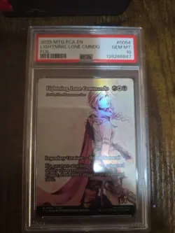 2025 MTG Final Fantasy LIGHTNING, LONE COMMANDO * Through The Ages FOIL * PSA 10 - Image 1