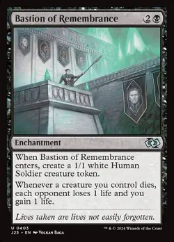 NM Bastion of Remembrance, MTG, Foundations Jumpstart, Magic the Gathering, 403 - Image 1