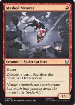 Masked Meower C Marvel's Spider-Man 82 NM - Image 1