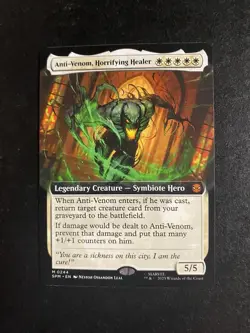 Mtg - NM - Anti-Venom, Horrifying Healer - Extended Art - Spider-Man - Image 1