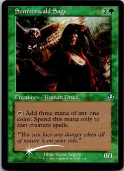 Somberwald Sage FOIL (Retro Frame) Innistrad Remastered 418 MTG NM - Image 1