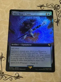 Blue Mage’s Cane Extended Art (112) Foil Final Fantasy Magic The Gathering N/M - Image 1