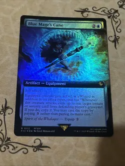 Blue Mage’s Cane Extended Art (112) Foil Final Fantasy Magic The Gathering N/M - Image 2