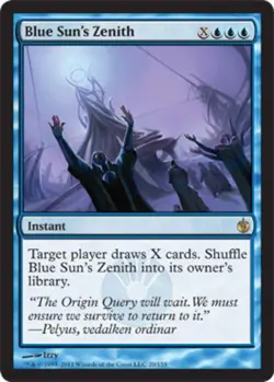 Light Play, English MTG Foil Blue Sun's Zenith - Foil Mirrodin Besieged Magic th - Image 1