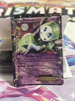 Pokemon Meloetta EX RC11/RC25 Legendary Treasures 2013 Holo Rare EX Game Card - Image 1