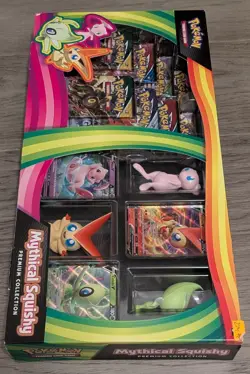 2021 POKEMON SWSH EVOLVING SKIES MYTHICAL SQUISHY PREMIUM COLLECTION SEALED - Image 4