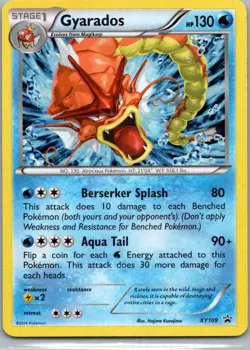 Pokemon TCG Gyarados XY109 XY Black Star Promos Holo NM - Image 1