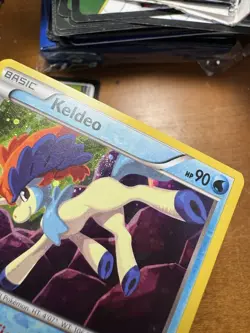 Pokemon TCG XY Keldeo XY191 Black Star Promo Cosmos Holo Rare SWIRL LP! - Image 3