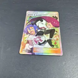 2019 Pokemon Hidden Fates Jessie and James Full Art Trainer Supporter 68/68 - Image 4