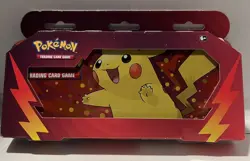 Pokemon TCG Supplies Back 2 School PIKACHU PENCIL CASE (1 Tin & 2 Booster Packs) - Image 1