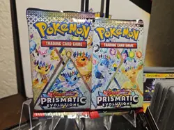 Pokemon TCG S&V Prismatic Evolutions Booster Pack X 2 New FACTORY SEALED - Image 1