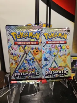 Pokemon TCG S&V Prismatic Evolutions Booster Pack X 2 New FACTORY SEALED - Image 2