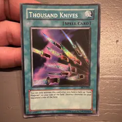 Yugioh PCY-003 Thousand Knives Secret Rare Promo Vintage Original NM - Image 1
