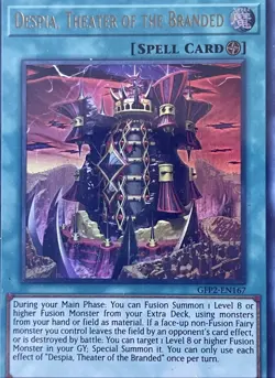 Yu-Gi-Oh! TCG Despia, Theater of The Branded Mint 1ed Super Rare Holo - Image 1
