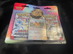 Pokemon TCG Prismatic Evolutions 2-Pack Blister Box Eevee Pokemon Day Promo Card - Image 1