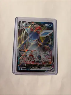 Pokemon TCG Glaceon VMAX Evolving Skies Holo Ultra Rare Card 041/203 - Image 1
