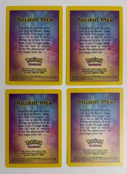 2000 WOTC POKEMON 2000 MOVIE ANCIENT MEW PROMO PACK INSERT CARD LOT OF 4 - Image 3