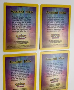 2000 WOTC POKEMON 2000 MOVIE ANCIENT MEW PROMO PACK INSERT CARD LOT OF 4 - Image 4