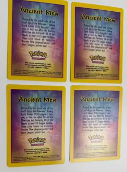 2000 WOTC POKEMON 2000 MOVIE ANCIENT MEW PROMO PACK INSERT CARD LOT OF 4 - Image 5