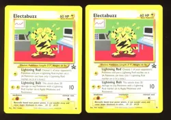 2000 WOTC POKEMON LEAGUE ELECTABUZZ #46 BLACK STAR PROMO LOT OF 6 CARDS UNPLAYED - Image 3