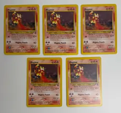2002 WOTC POKEMON LEAGUE MAGMAR #44 BLACK STAR PROMO LOT OF 5 CARDS UNPLAYED - Image 3
