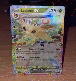 Leafeon ex 006/131 Sv: Prismatic Evolutions TCG Pokemon Card Holo Foil Rare NM - Image 1