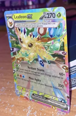 Leafeon ex 006/131 Sv: Prismatic Evolutions TCG Pokemon Card Holo Foil Rare NM - Image 2